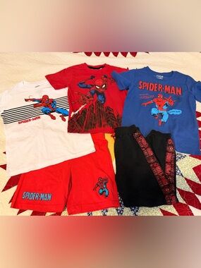 Marvel Spider-Man Tee and Shorts and jogger set